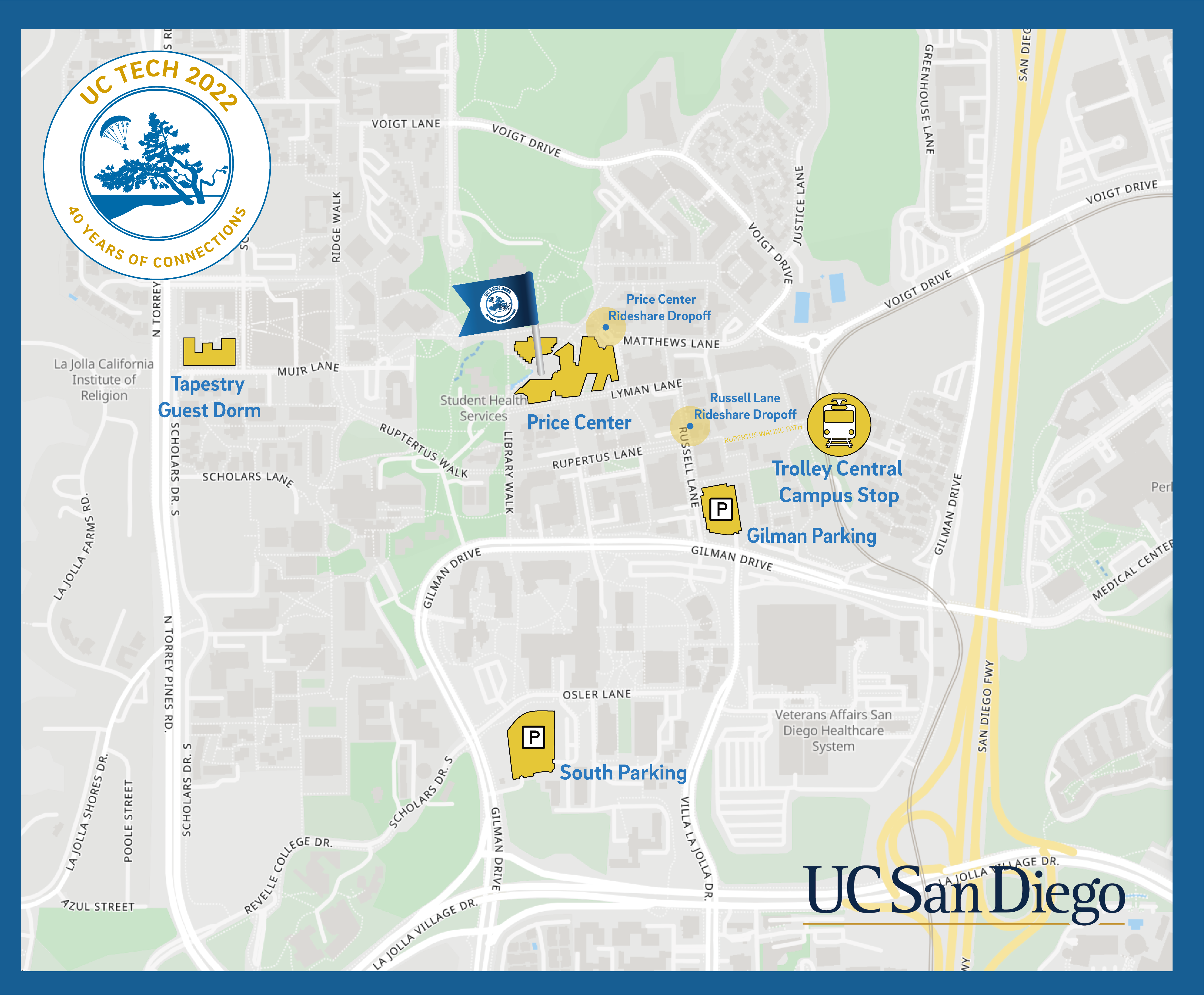 UCSD campus map